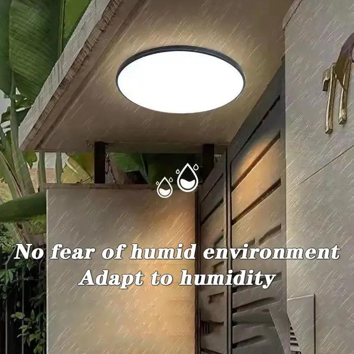 Plafonnier Led rond étanche pour salle de bain, cuisine, 30W 40W, pour salon, balcon, toilettes, 110