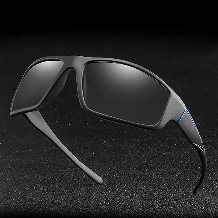 Lunettes de soleil photochromiques pour hommes, lunettes de sport noires mates pour le cyclisme, lun