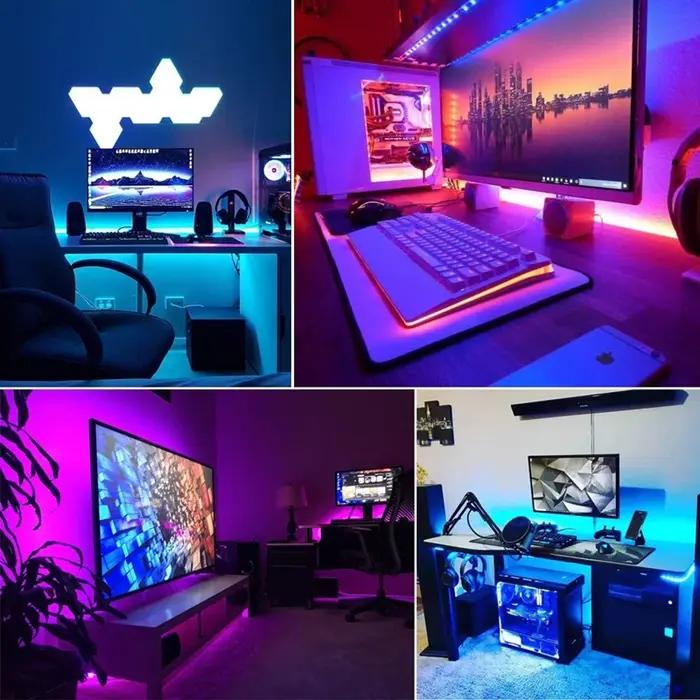 USB 5V LED lumières pour TV avec contrôle APP ruban Flexible RGB5050 30 LED s/m TV LED rétro-éclaira
