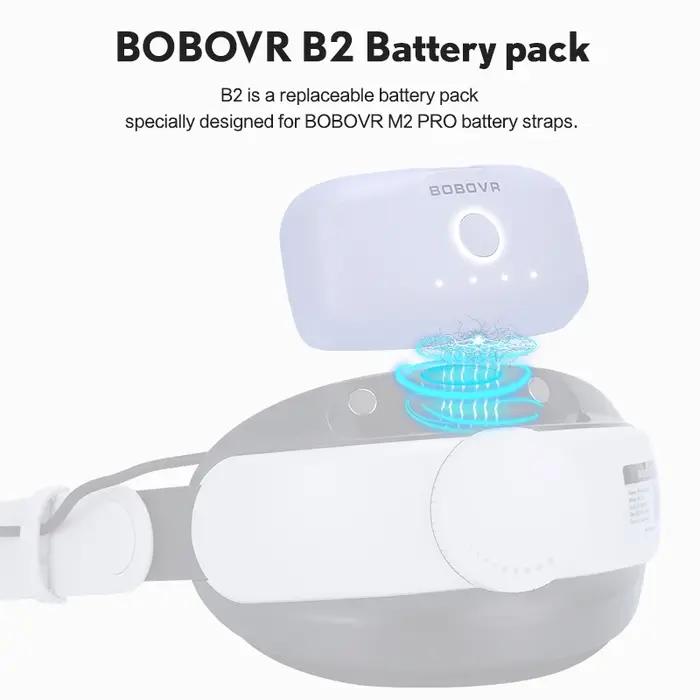 BOBOVR B2 batterie pour M3 Pro batterie de rechange de remplacement 5200mAh connexions magnétiques p