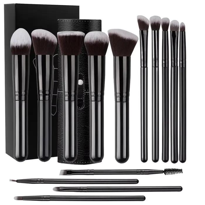 Ensemble de pinceaux de maquillage doux et moelleux pour femme, fond de teint, fard à joues, poudre,