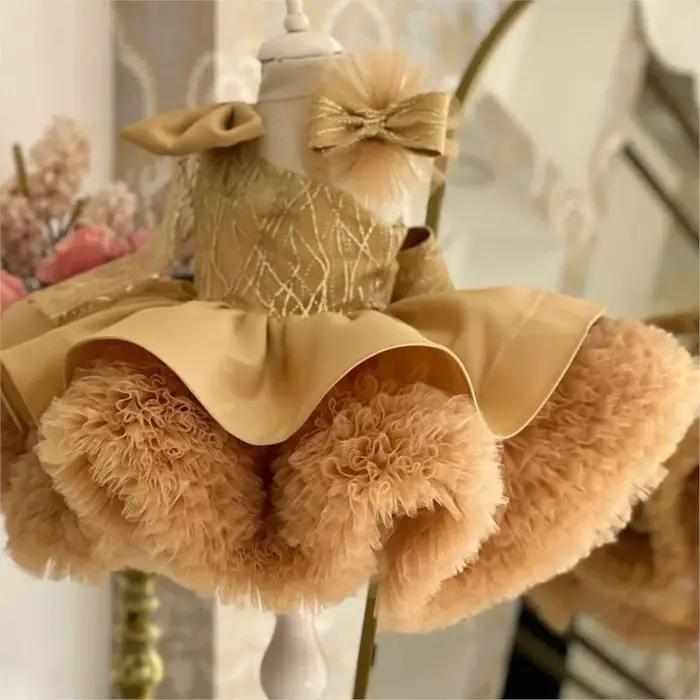 Robe de princesse moelleuse pour enfants, robe de luxe pour fille, initié unique, nouveau, éducatif