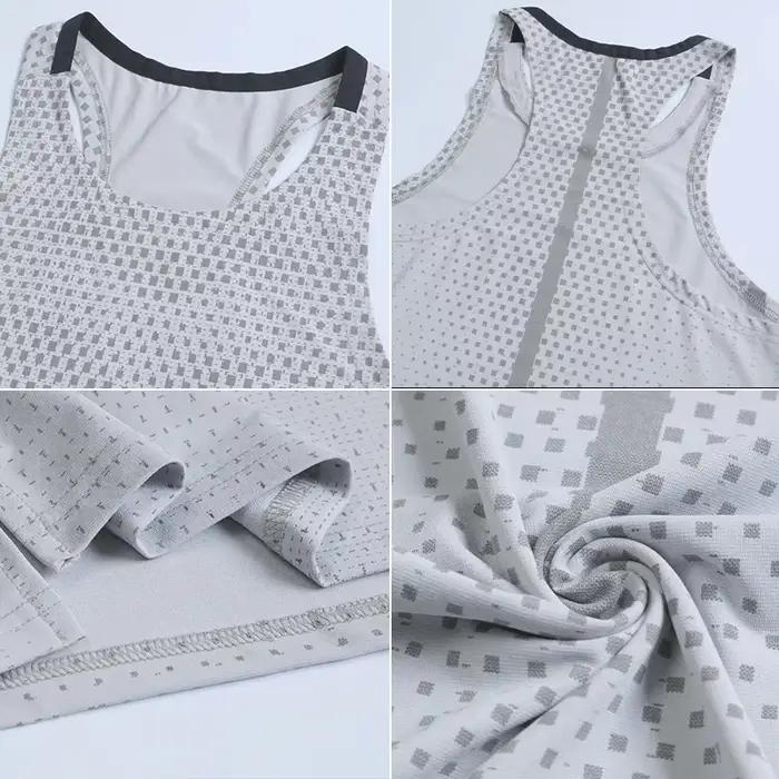 Gilet de course pour hommes, vêtements d'entraînement en plein air, T-shirt sans manches, débardeur
