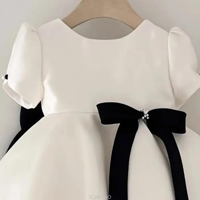 Robe de princesse en Satin pour petites filles, Style français, pour 1er anniversaire, Zhuazhou, à f