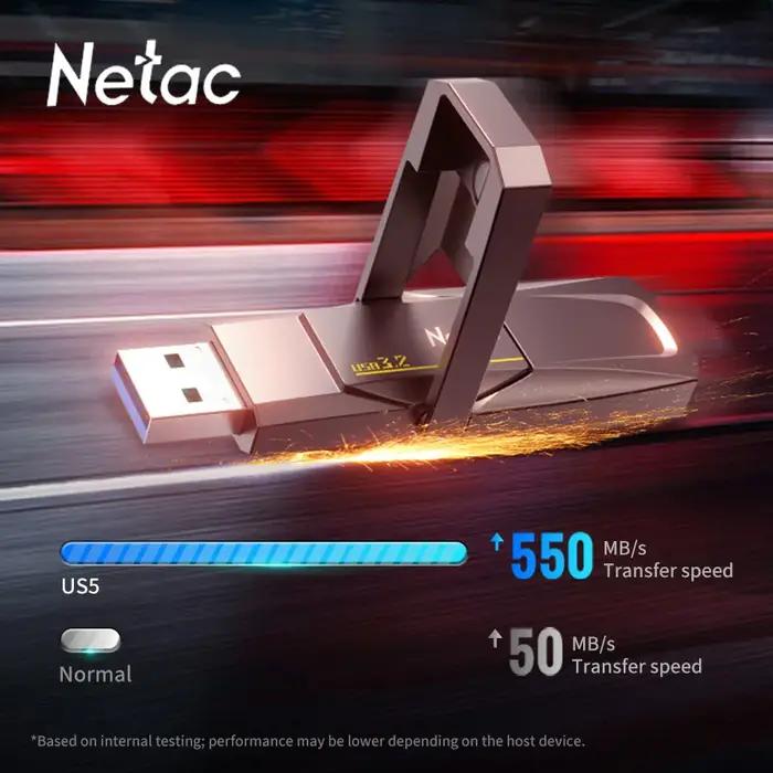 Netac-Clé USB 550 MBumental, USB Type C, Disque Flash, USB 5, 128 Go, 256 Go, 512 Go, 1 To, USB 3.2,