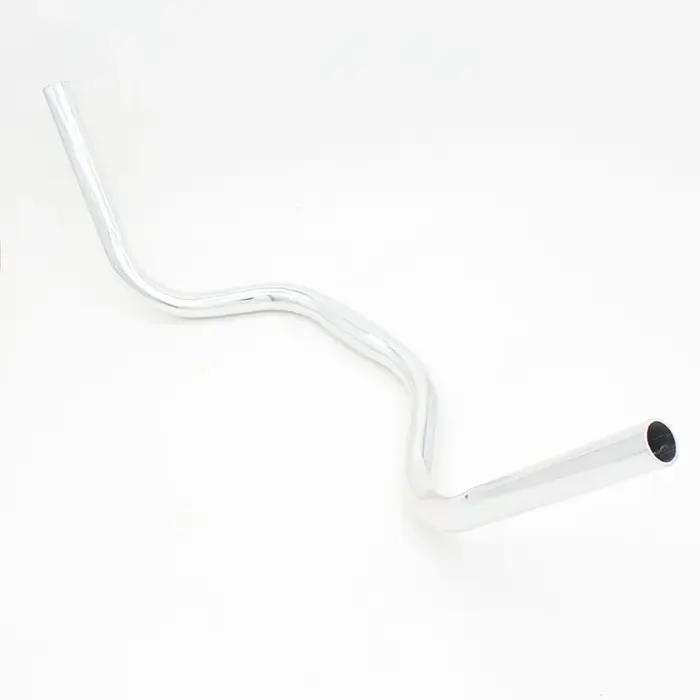 Guidon de vélo en alliage d'aluminium, guidon incurvé, poignées horizontales, grandes hirondelles, p