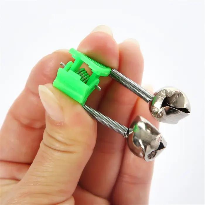 Cloche de morsure de pêche de qualité supérieure, 5 pièces/lot, alarme de morsure, pince à pointe, c