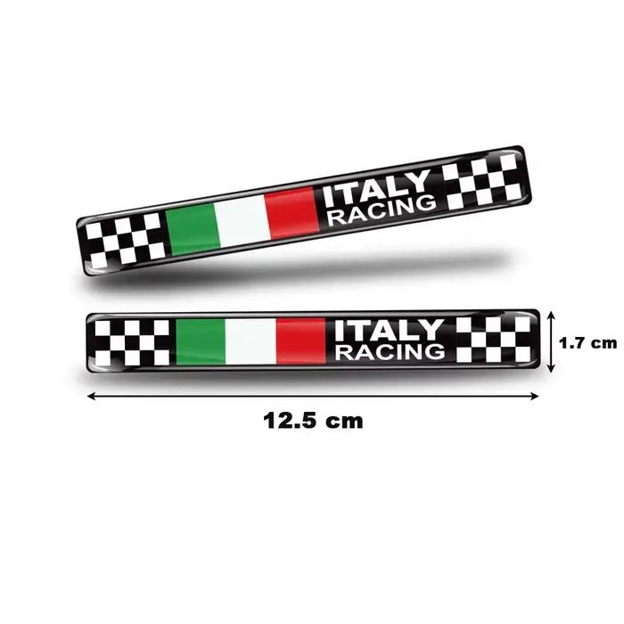 Autocollant 3D pour moto, édition limitée, drapeau italien, étui arrière de réservoir, accessoires d