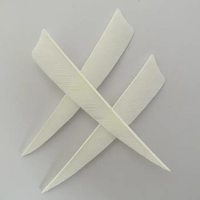 Plumes de flèche blanches pour bricolage, plumes de dinde, plumes de tir à l'arc, accessoires d'arc