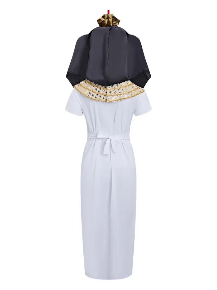 Costume de pharaon égyptien pour enfants, tenue de cosplay de l'Égypte ancienne royale avec coiffe N