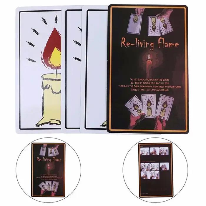 1 ensemble de bougies de relance, cartes magiques, tours de magie, accessoires magiques, nouveau jou
