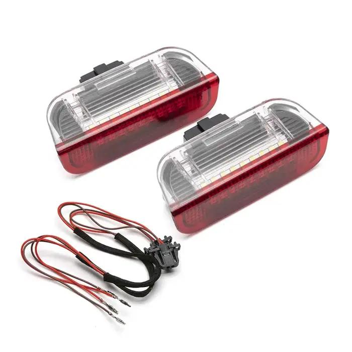 4x blanc/rouge Led porte courtoisie voyant d'avertissement intérieur lampe de bienvenue pour VW Golf