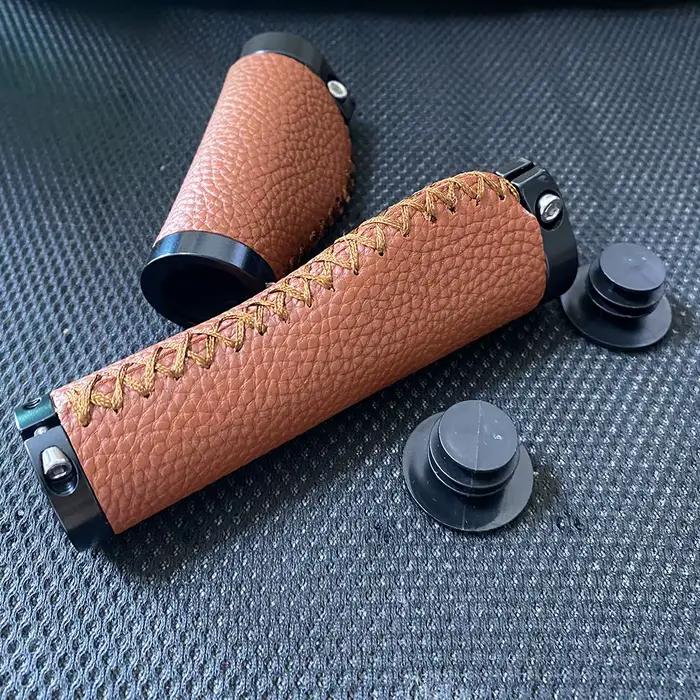 Housse de guidon de vélo de route, Super légère, poignée de vélo morte, cuir de Grain de litchi, ant
