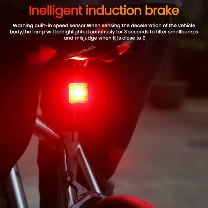 Enquêter arrière de détection de freinage intelligent pour vélo, ensembles avant et arrière, étanche