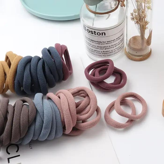 Bandes élastiques en caoutchouc de nylon pour filles, accessoires pour cheveux, porte-queue de cheva