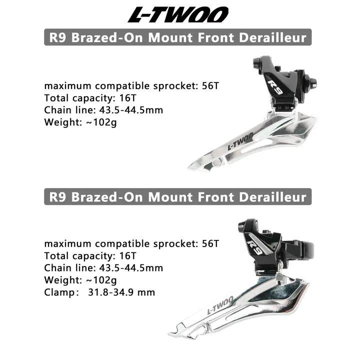 Composants de vélo de route LTWOO 2x11 vitesses Frein ZRACE Kit de dérailleur cassette chaînes leviers pour cyclisme professionnel et amateur