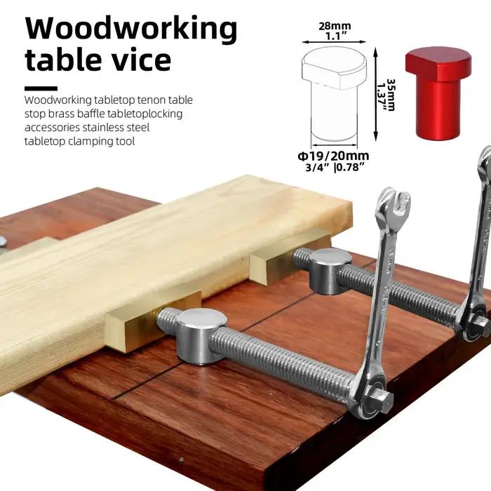 Banc de travail du bois, Inserts de frein pour chien, établi, pince fixe rapide, étau de fixation en
