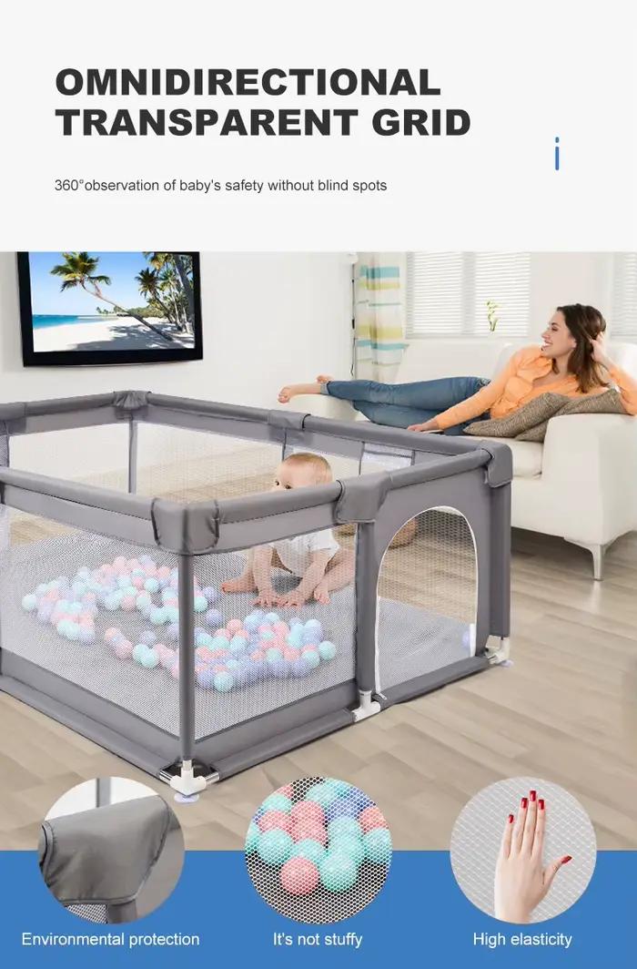 Parc pour bébé Parc pour bébé pliable Parc pour bébé Jeux pour enfants Couleurs Clôture de sécurité
