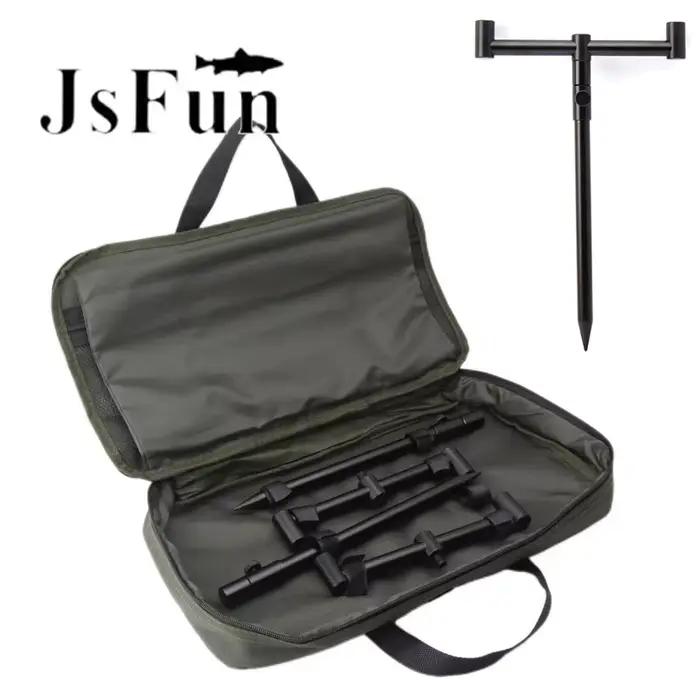 Ensemble matériel de pêche carpe JSFUN Pod avec sac - 2 jeux de bâtons bancaires et porte-cannes - Kit complet