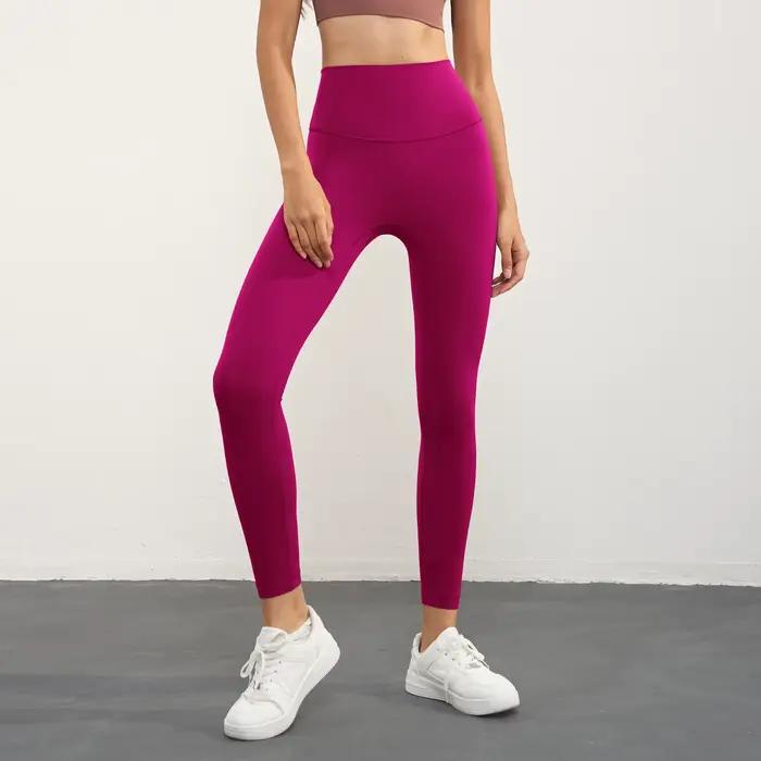 Legging de Yoga taille haute pour femmes, couleur unie, athlétique, doux, pantalon de Sport, beurre