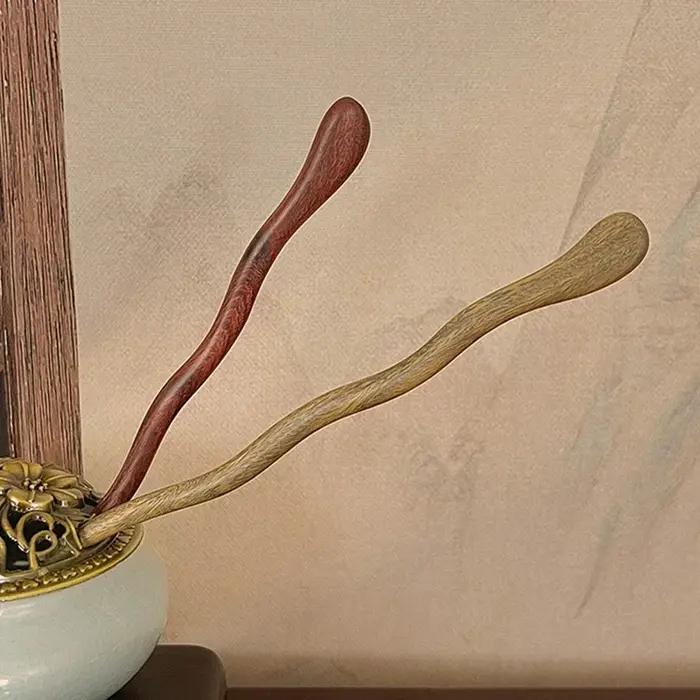 Bâton de cheveux en bois élégant de Style chinois pour femmes et filles, épingles à cheveux simples,