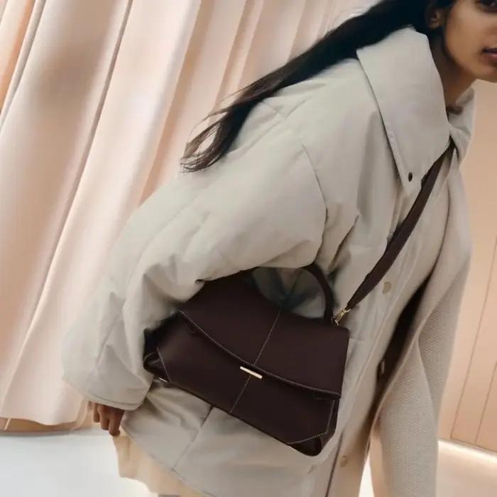 Sac Smile, sac pour femme de niche française, sac à main plissé haut de gamme, sac bandoulière, sac