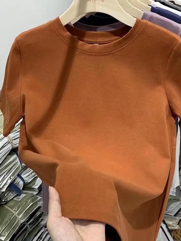 Femmes T-Shirt filles T-Shirt femme vêtements hauts coton T-Shirt femme à manches courtes printemps