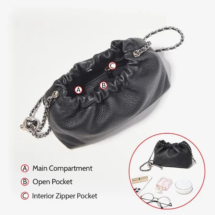 Sac bandoulière chic et compact FOXER 2026 pour femme en cuir véritable, mini sac à bandoulière tend