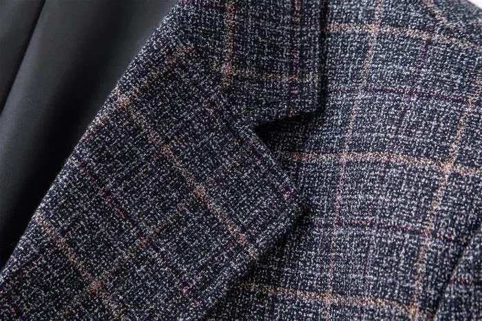 Costume rayé costume à carreaux pour hommes veste pour hommes costume d'affaires décontracté pour ho
