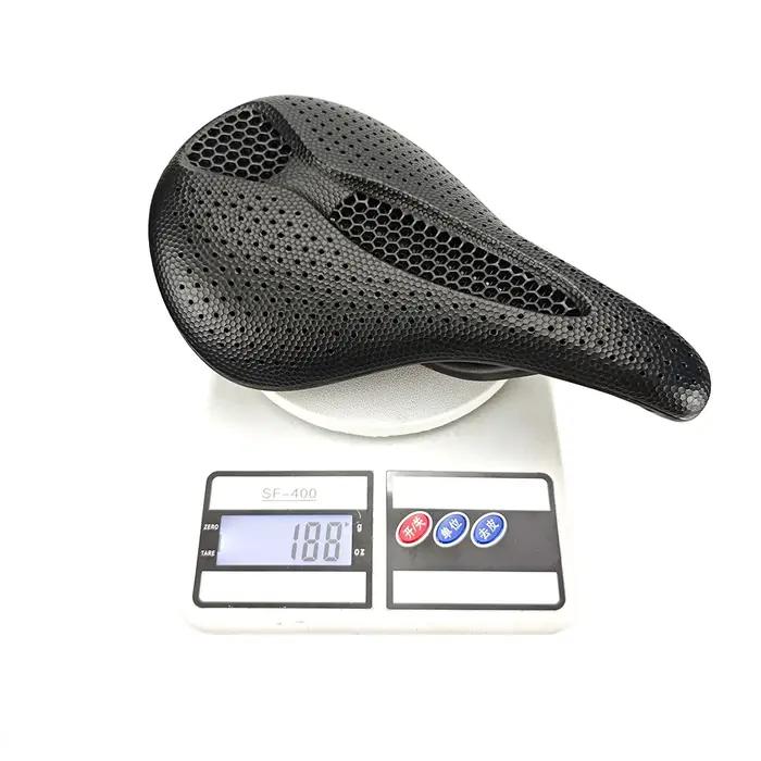 BALUGOE-Selle de vélo en carbone imprimée en 3D, siège de VTT confortable, coussin en accent d'abeil
