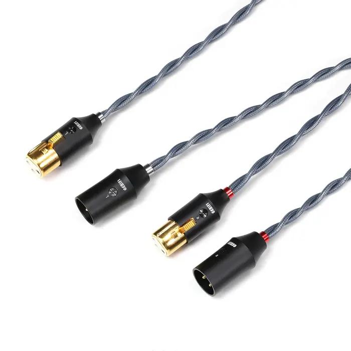 Câble de signal blindé XLR 3 broches DD ddHiFi BC30XLR, XLR 3 broches femelle vers XLR 3 broches mâl