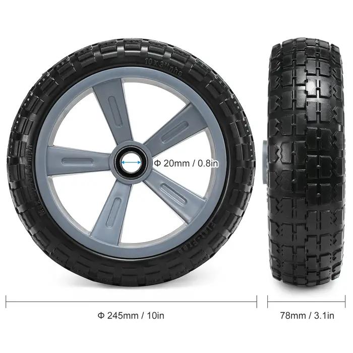 Roue de remplacement anti-crevaison pour chariot de kayak, chariot de canoë, 10 amarans