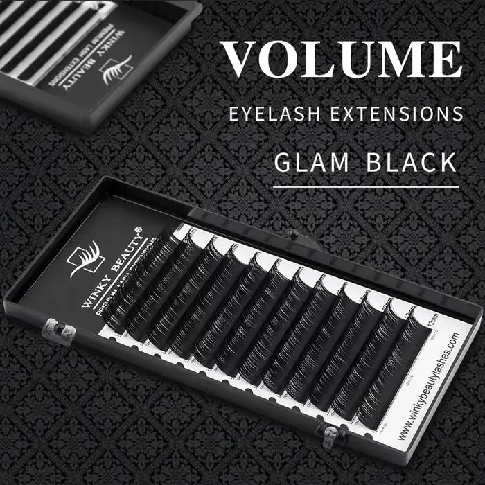 Winky Beauty Extension de cils individuelle B/C/CC/D/DD Faux vison Cilias Extension de cils doux 3D