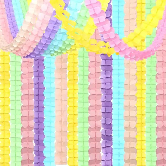 Guirlandes en papier scintillant trèfle à quatre feuilles de 3,6 m pour la décoration de fête prénat