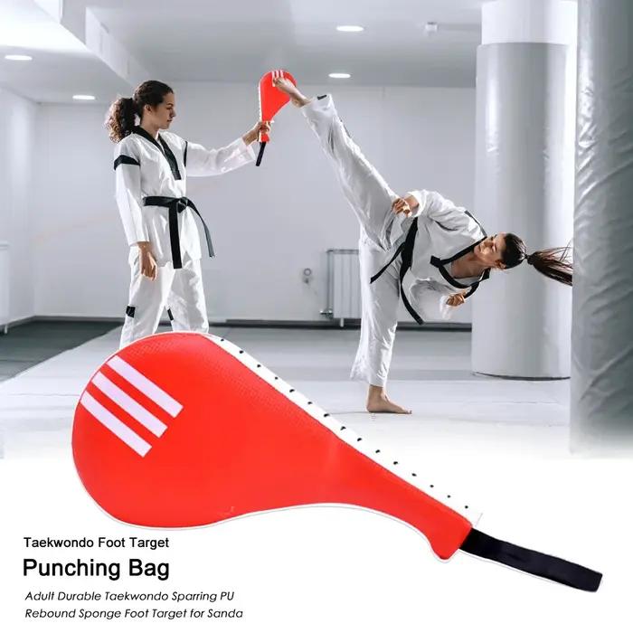 Taekwondo-Cible de pied en PU pour entraînement de boxe, coussretours de coup de pied de karaté avec