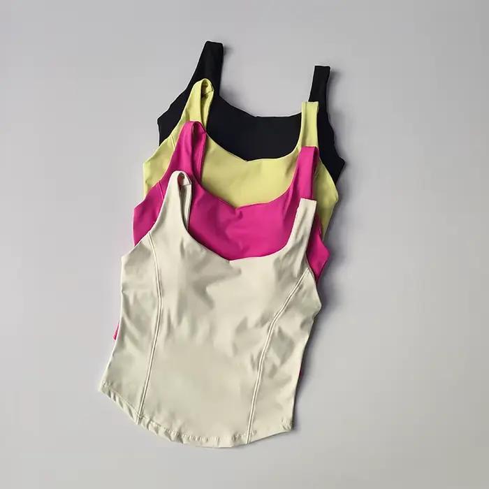 Soutien-gorge de sport sans couture pour femmes, haut tubulaire, sans manches, Streetwear, Camisole,