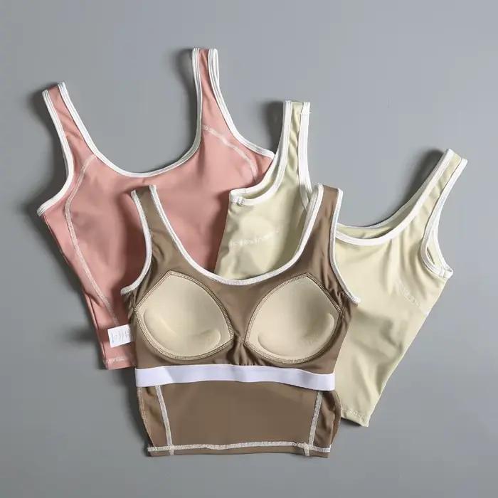 Soutien-gorge de sport pour femmes idéal pour l'été dos élégant antichoc pour course yoga et entraînement professionnel confortable durable