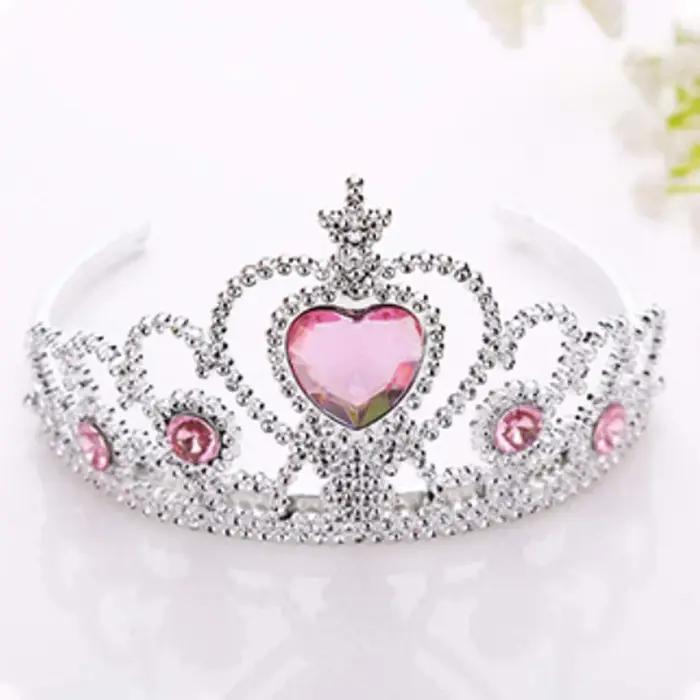 Accessoires de princesse Elsa, ensemble de déguisement pour petites filles, Costume de couronne Elsa