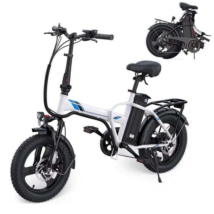 Vélo électrique Vivi Gopina 16" x 3.0 Fat Tire, avec 350 W, batterie amovible 48 V, 20 mph, jusqu'à