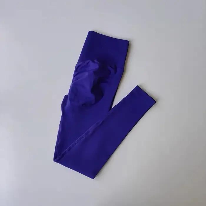 Leggings taille haute sans couture, pantalon de Fitness pêche, serré, extensible, fin, séchage rapid
