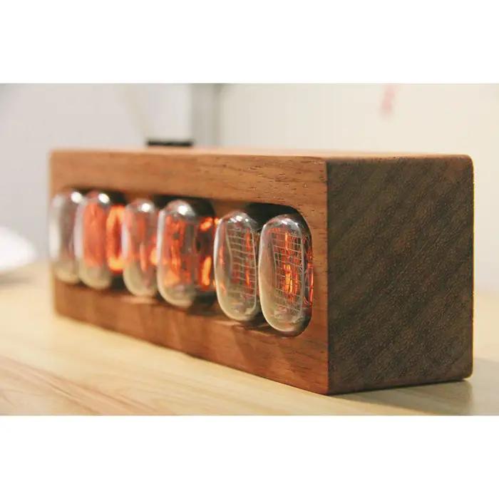 GHXMedals IN-12 Glow Tube Clock, Retro Bâle ie Clock, DIY Creative Home Audio, Ornements de bureau,