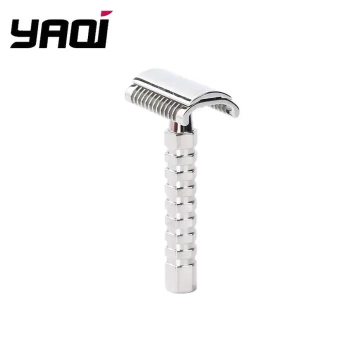 Yaqi Duomo rasoir de sécurité en acier inoxydable avec une écart de lame de 0.70MM longueur de poign