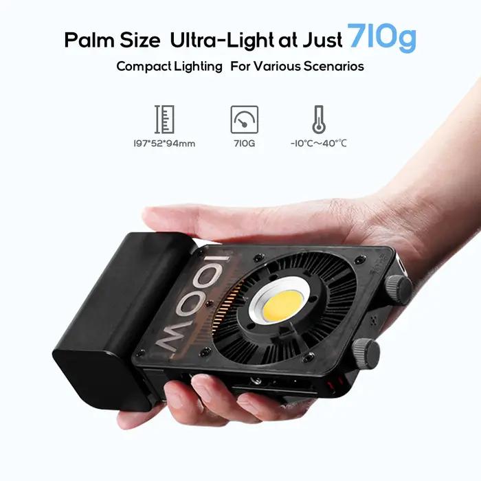 ZHIYUN officiel CINEPEER CX100 100W lumière LED COB portable lumière vidéo de poche bicolore Photo l
