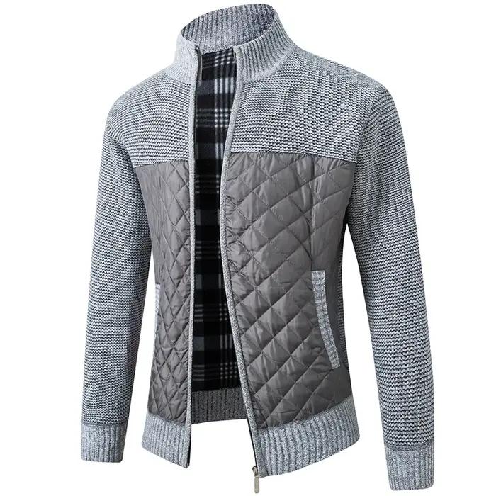 Manteau cardigan tricoté en automne et en hiver, version coréenne de coupe ajustée et pull tendance