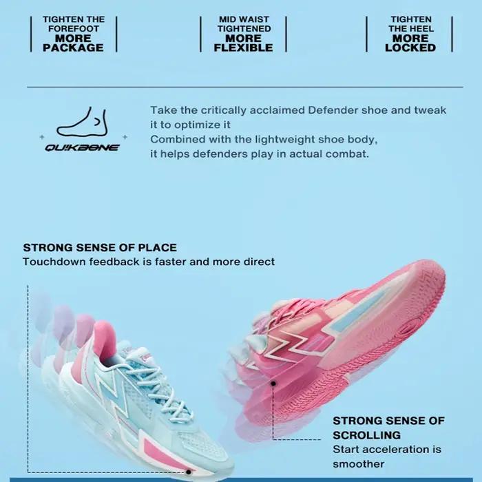 361 degrés BIG3 4.0 rapide basket-ball pour hommes chaussures de sport résistant à l'usure antidérap