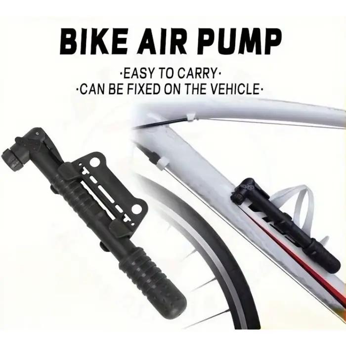 Mini pompe à vélo portable avec support gonfleur de pneus de vélo de montagne pour cyclistes en vadrouille occasions spéciales