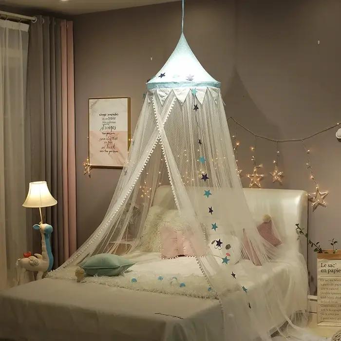 Rideau de lit pour enfants, lit de bébé, rideau d'amendements, autour du breton, moustiquaire, filet