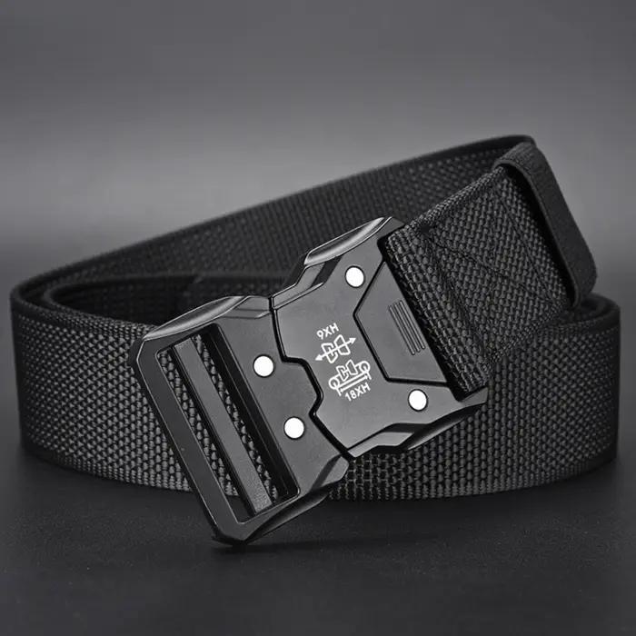 Ceinture tactique à boucle en plastique pour hommes, oreilles rouges, ventilateur militaire multifon