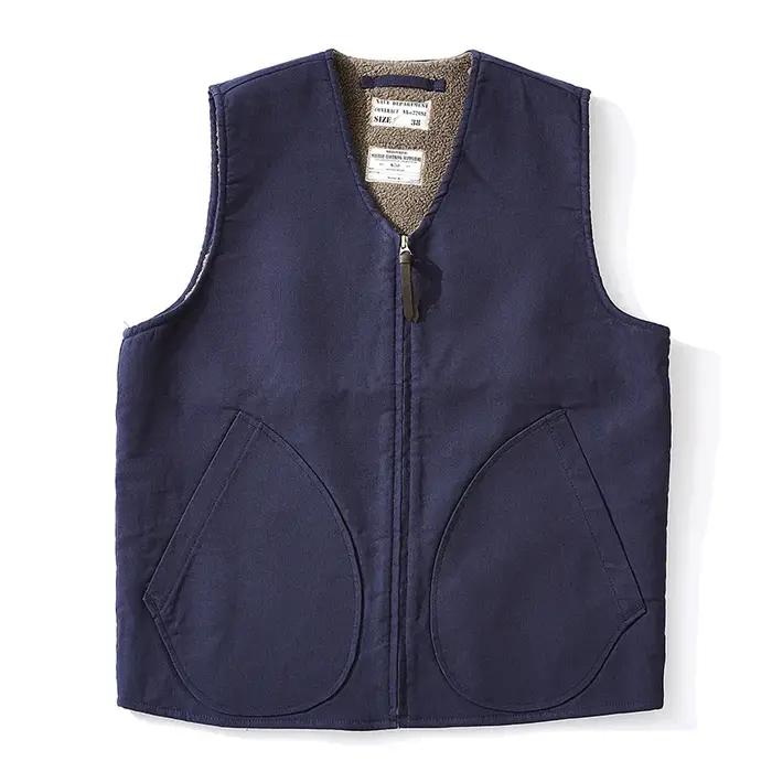 Gilet en laine épaissie doublé de sourire pour hommes et femmes, col en V, glaçure, extérieur, entra