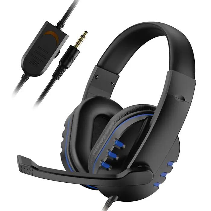 Écouteurs de jeu filaires 3.5mm, casque d'écoute, suppression du bruit, avec Microphone, contrôle du